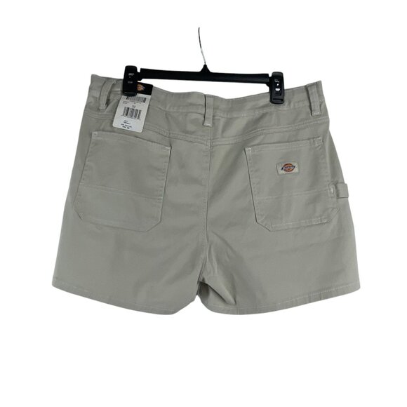 Dickies NWT Womens Work Utility Shorts Beige Size 26 Cotton Blend Comfort - Picture 3 of 9